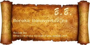 Boroka Bonaventúra névjegykártya